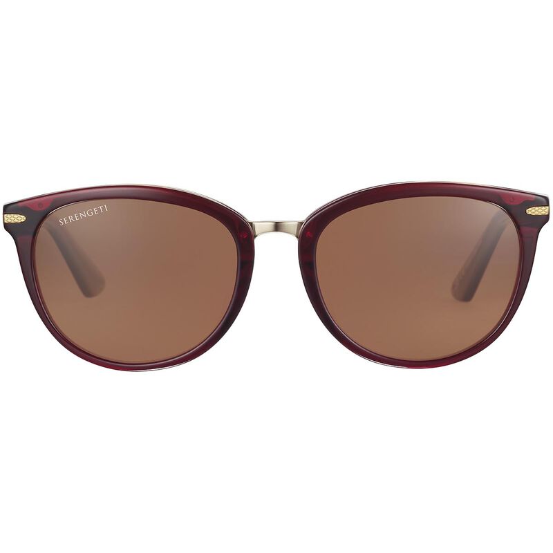 JODIE, Shiny Crystal Burgundy Shiny Light Gold Metal-Mineral Polarized Drivers Cat 2 to 3, hi-res image number null